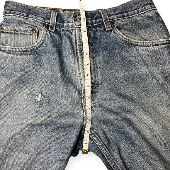 Levi’s 505 Men’s Blue Original Regular Fit Straight Leg Denim Jeans 33x30 - Picture 3 of 7